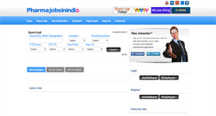 Desktop Screenshot of pharmajobindia.com