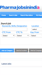 Mobile Screenshot of pharmajobindia.com