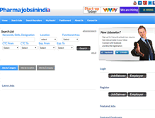 Tablet Screenshot of pharmajobindia.com
